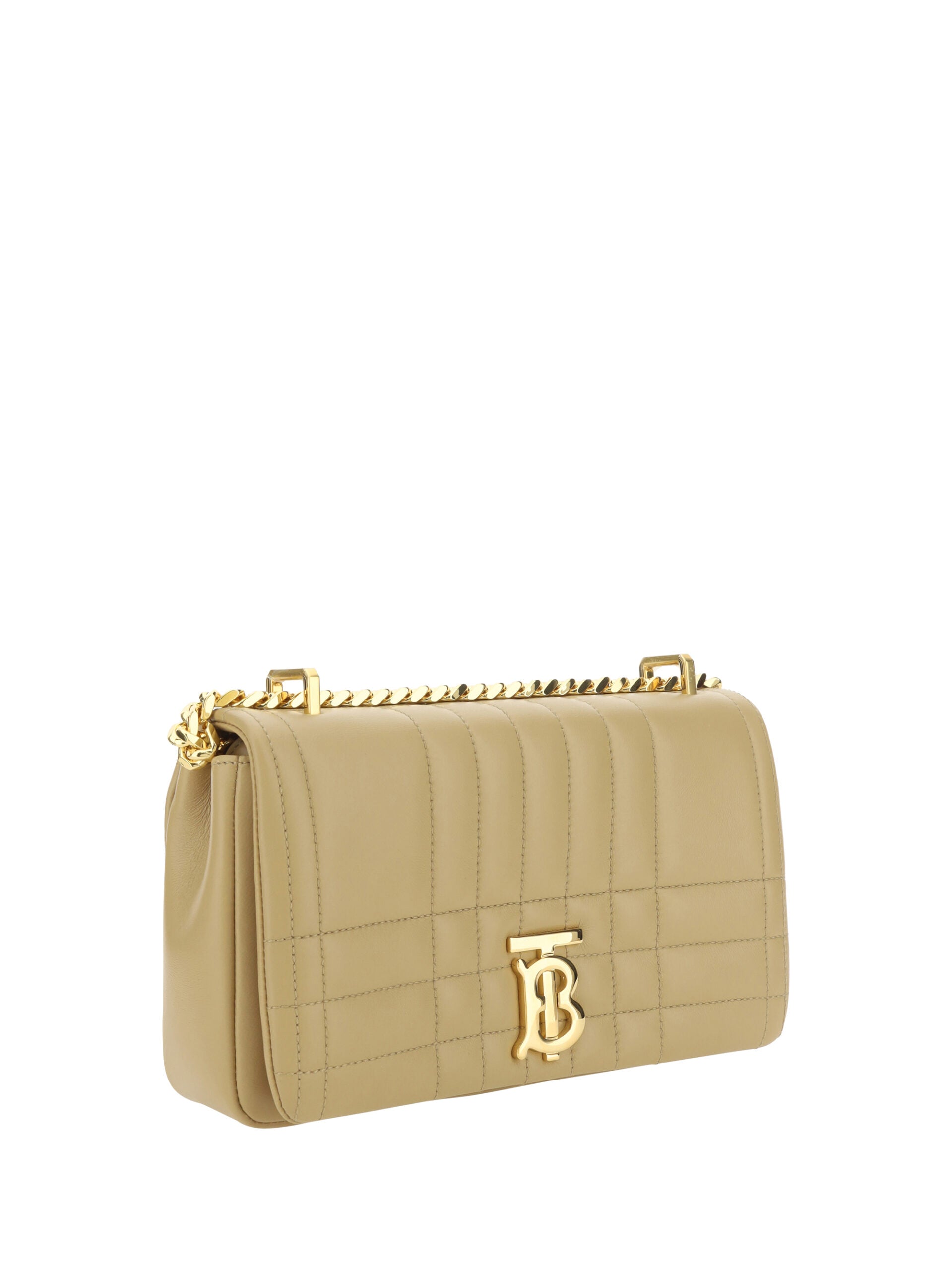 Burberry Oat Beige Leather Lola Shoulder Bag