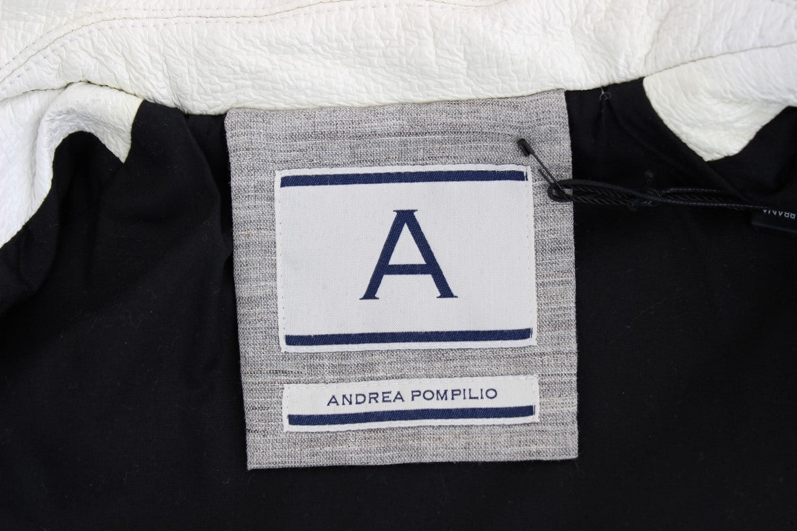 Andrea Pompilio Exclusive Black & White Leather Jacket