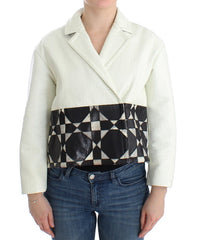 Andrea Pompilio Exclusive Black & White Leather Jacket