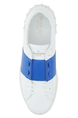Valentino White Calf Leather Open Sneakers