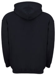 Balenciaga Black Hooded Sweatshirt with Colored Logo