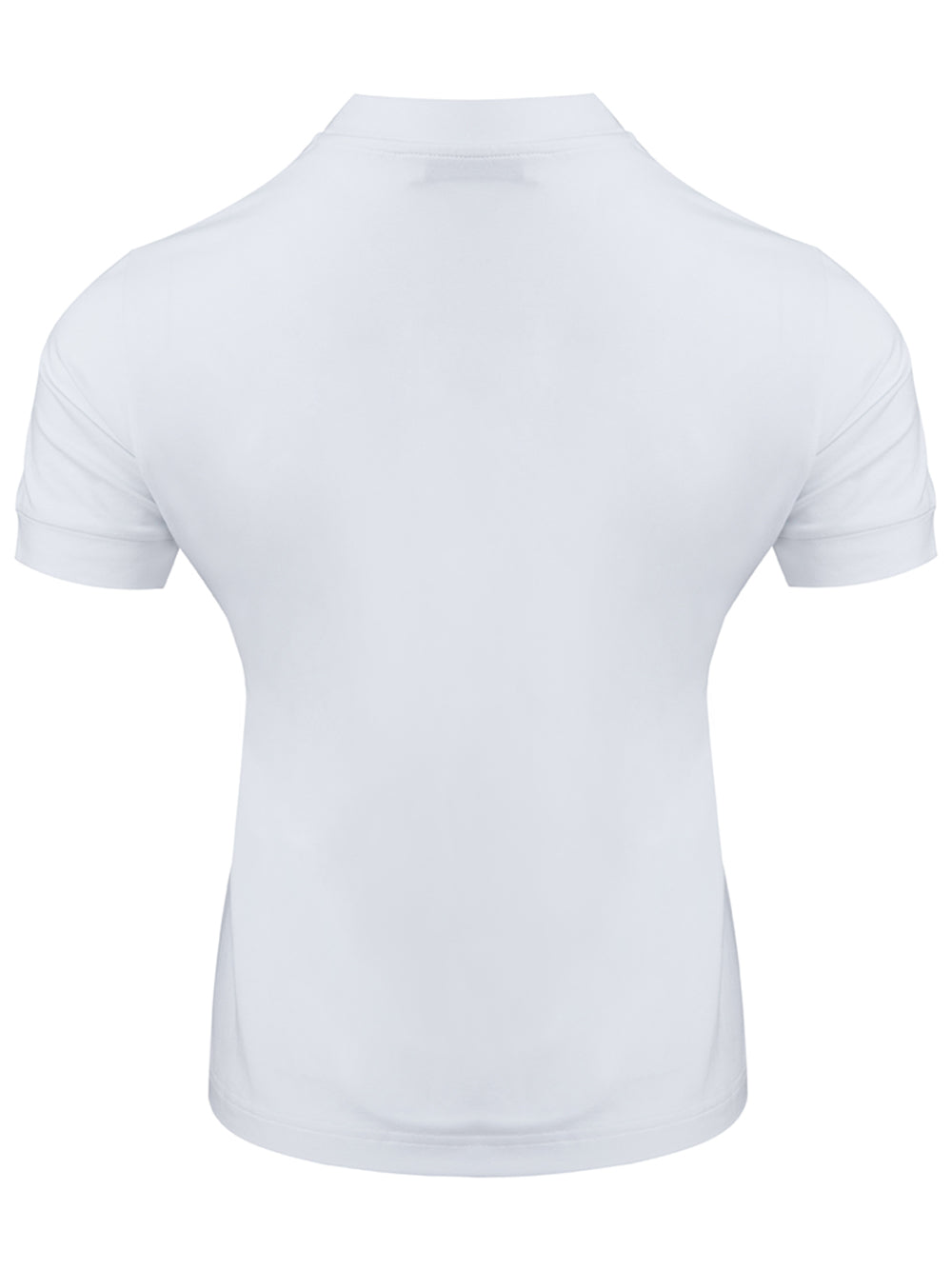 Balenciaga White Viscose T-Shirt with Black Logo