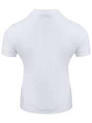 Balenciaga White Viscose T-Shirt with Black Logo