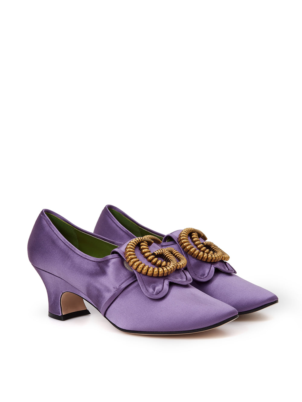 Gucci Purple Satin Décolleté