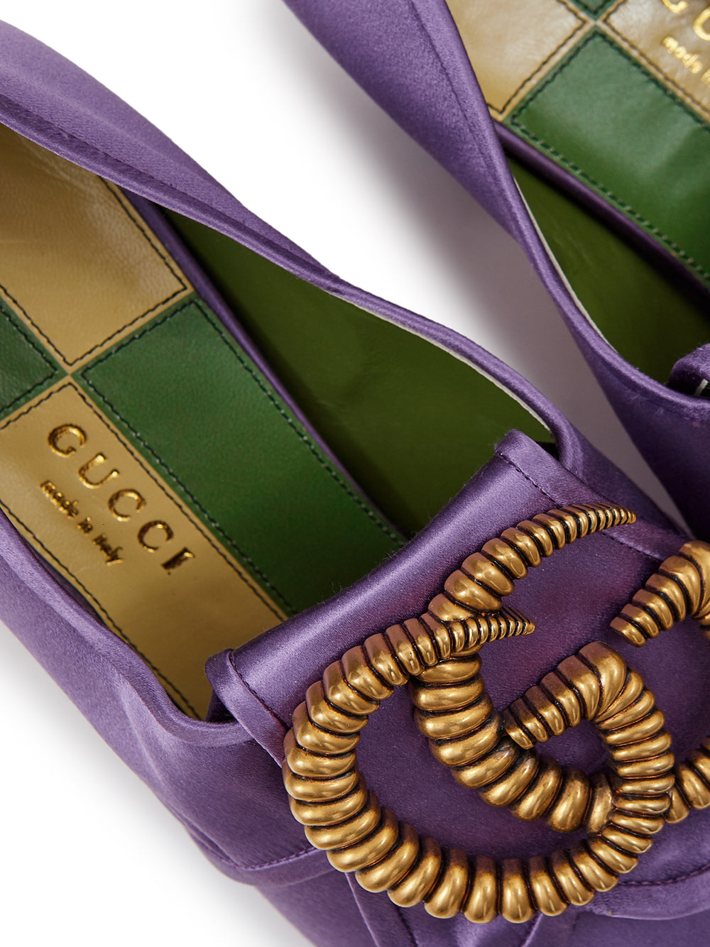 Gucci Purple Satin Décolleté