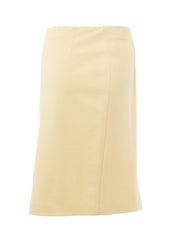 Lardini Yellow Viscose Pencil Skirt