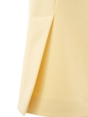 Lardini Yellow Viscose Pencil Skirt