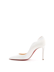 Christian Louboutin Hot Chick White Patent Leather Décolleté