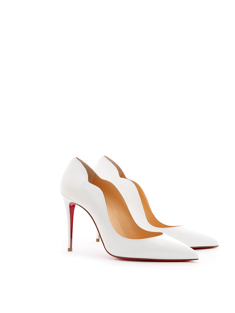 Christian Louboutin Hot Chick White Patent Leather Décolleté