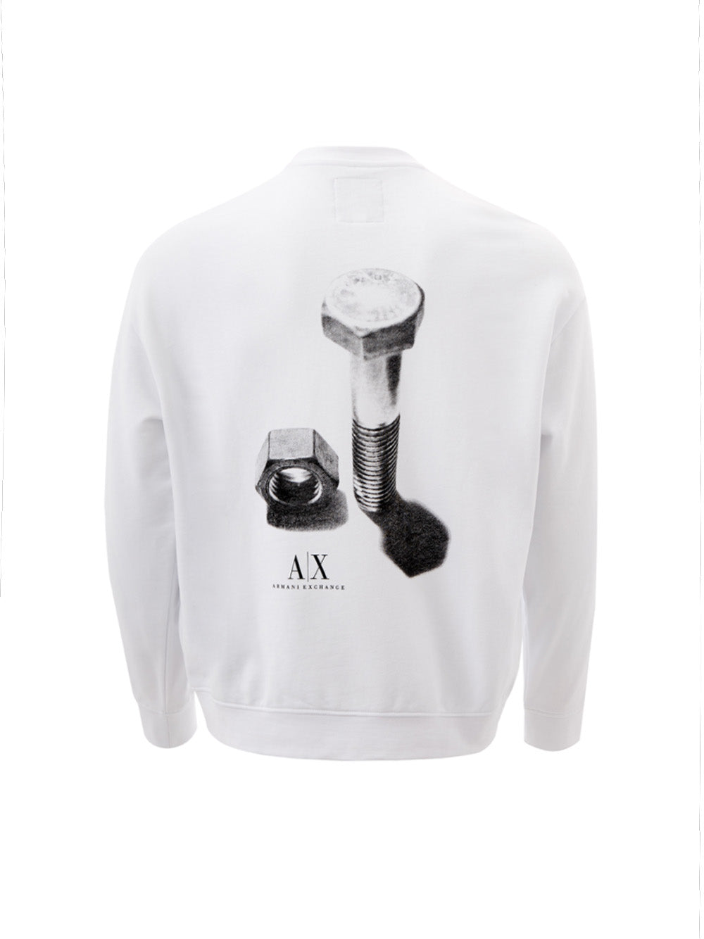 Armani Exchange White Cotton Sweatshirt Icon. Period