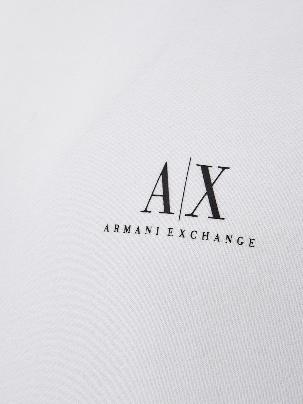 Armani Exchange White Cotton Sweatshirt Icon. Period