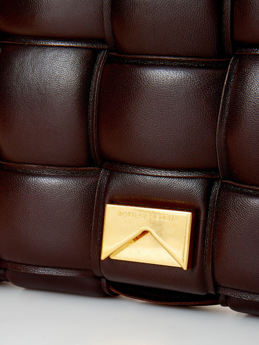 Bottega Veneta Brown Padded Cassette Leather Cross Body Bag