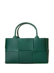 Bottega Veneta Green Leather Tote Arco Bag