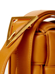 Bottega Veneta Caramel Padded Cassette Leather Cross Body Bag