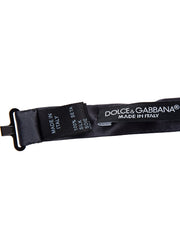 Dolce & Gabbana Dark Grey Silk Bow Tie