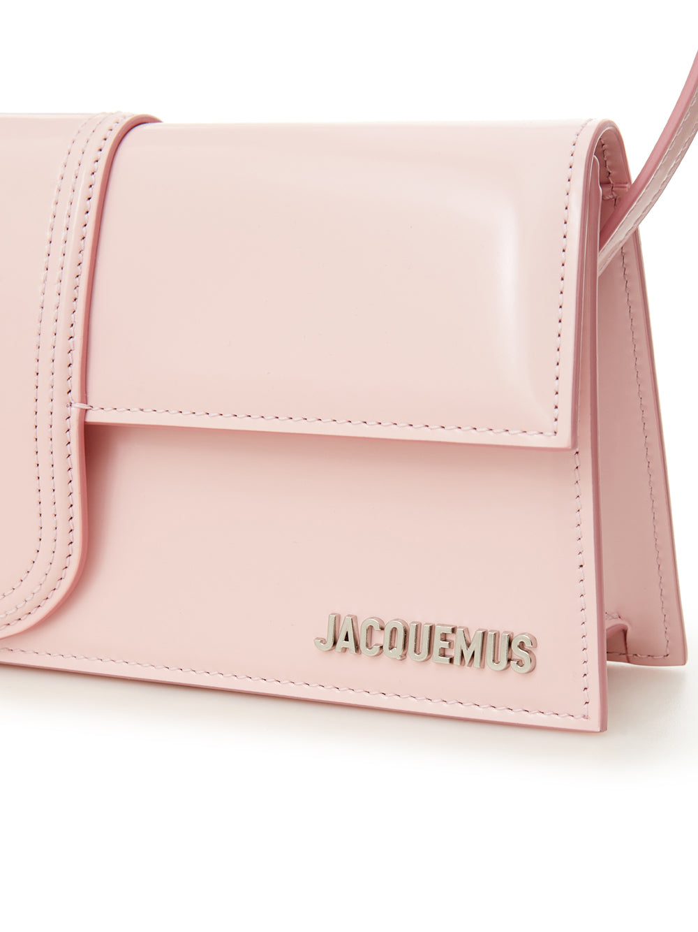 Jacquemus Pink Leather Le Bambino Long Shoulder Bag