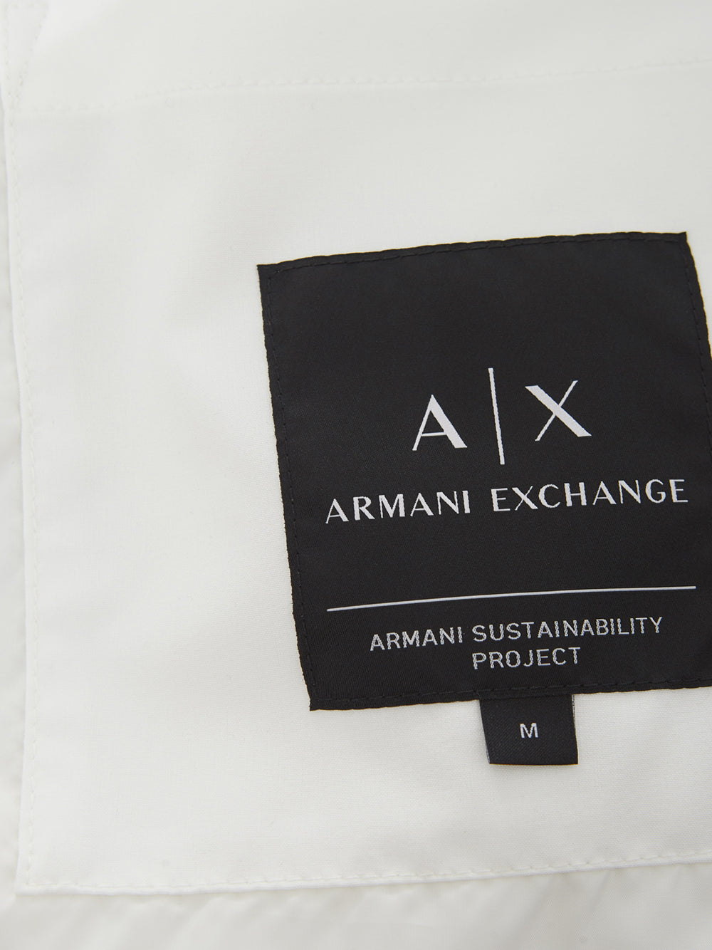 Armani Exchange Quilted White Jacket
