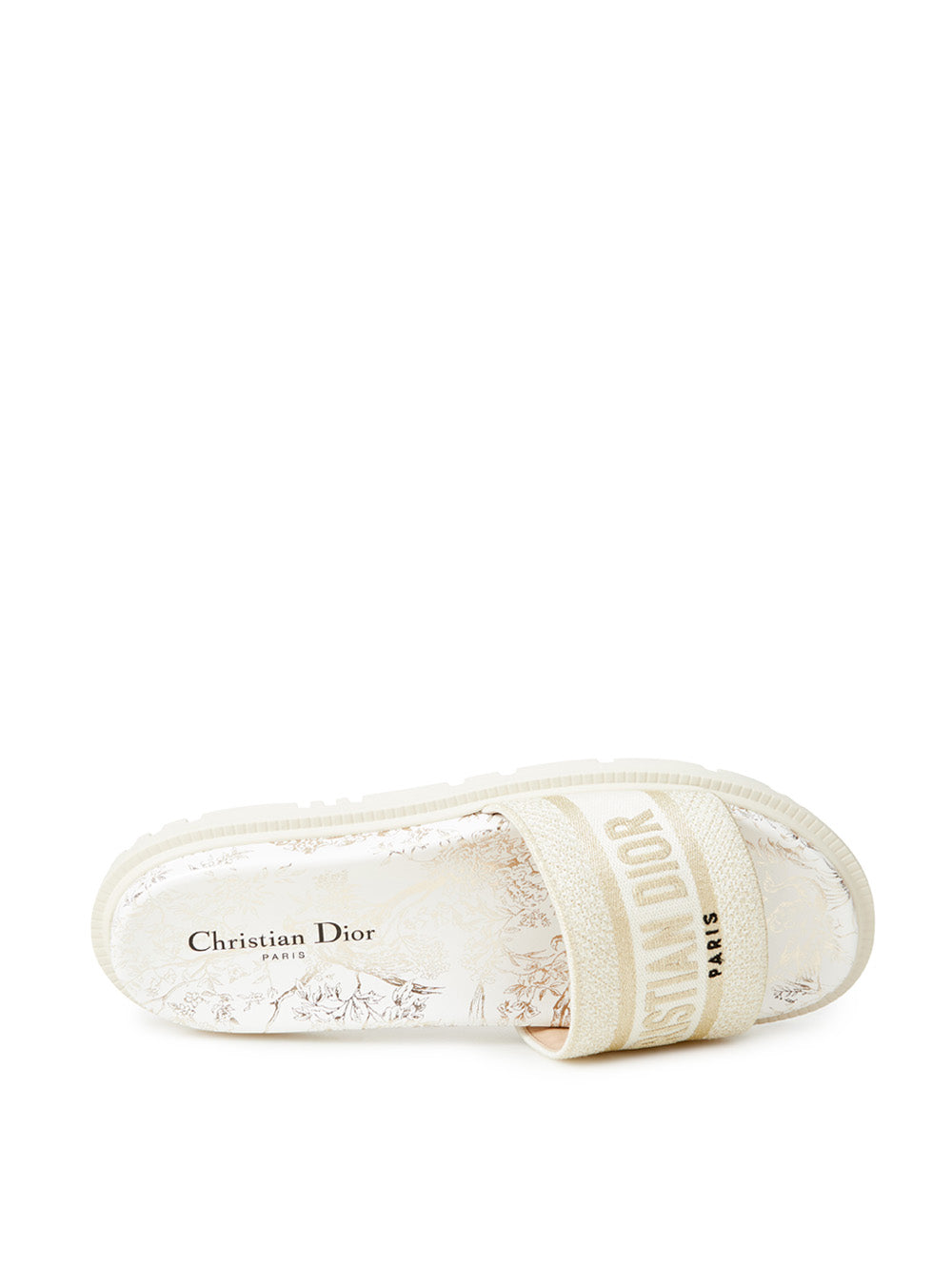 Dior Printed Dway Ivory Slipper