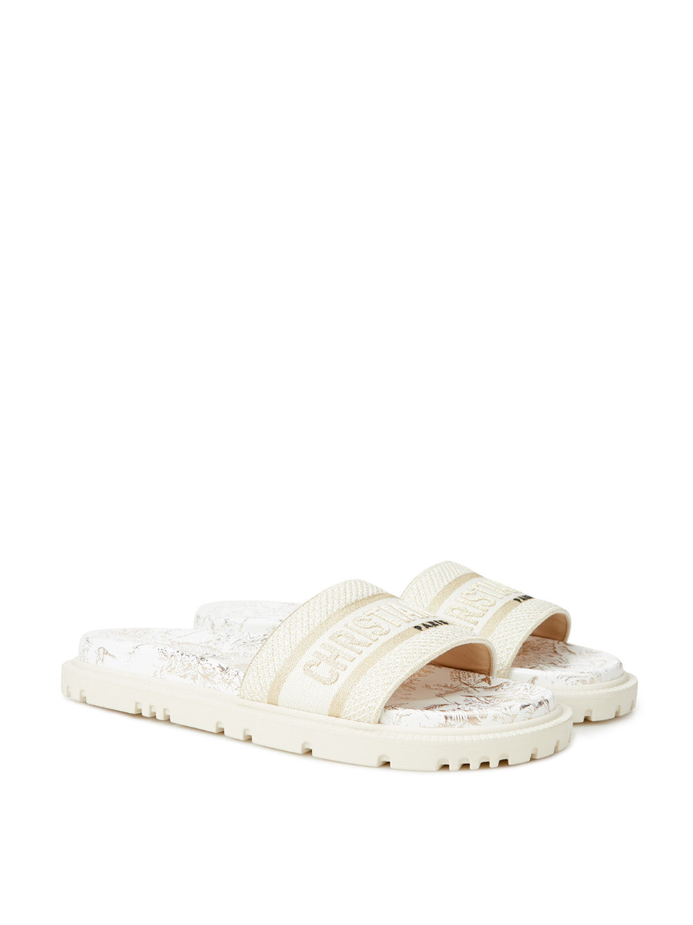 Dior Printed Dway Ivory Slipper