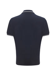 Dolce & Gabbana Dark Blue Devotion Cotton Polo Shirt