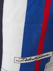 Dolce & Gabbana Multicolor 'brushstrokes' Cotton Polo Shirt