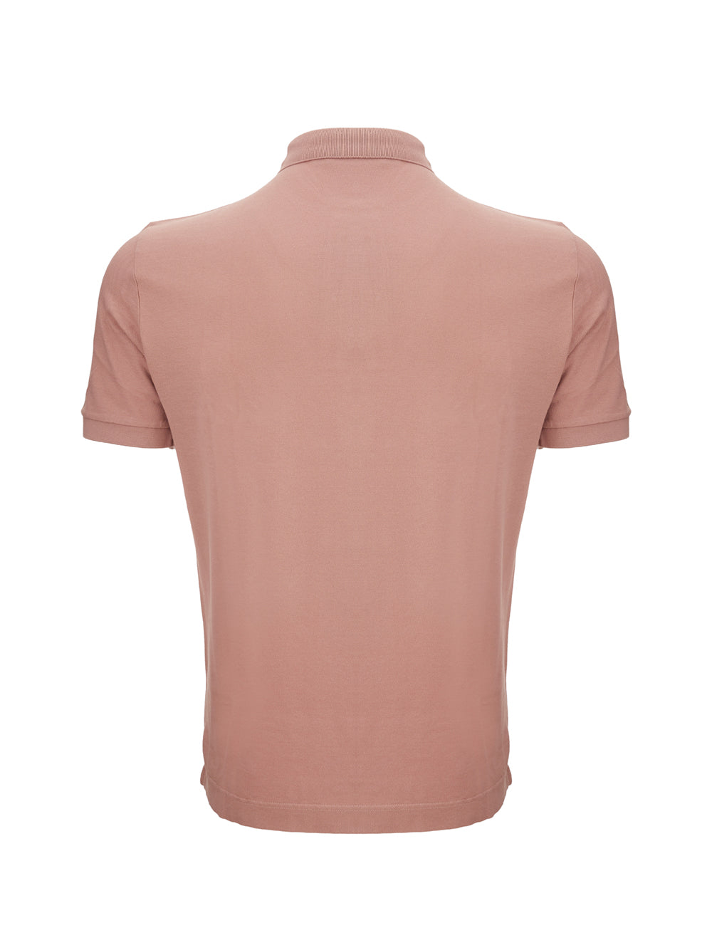 Dolce & Gabbana Antique Pink Cotton Polo Shirt with Crown Embroidery