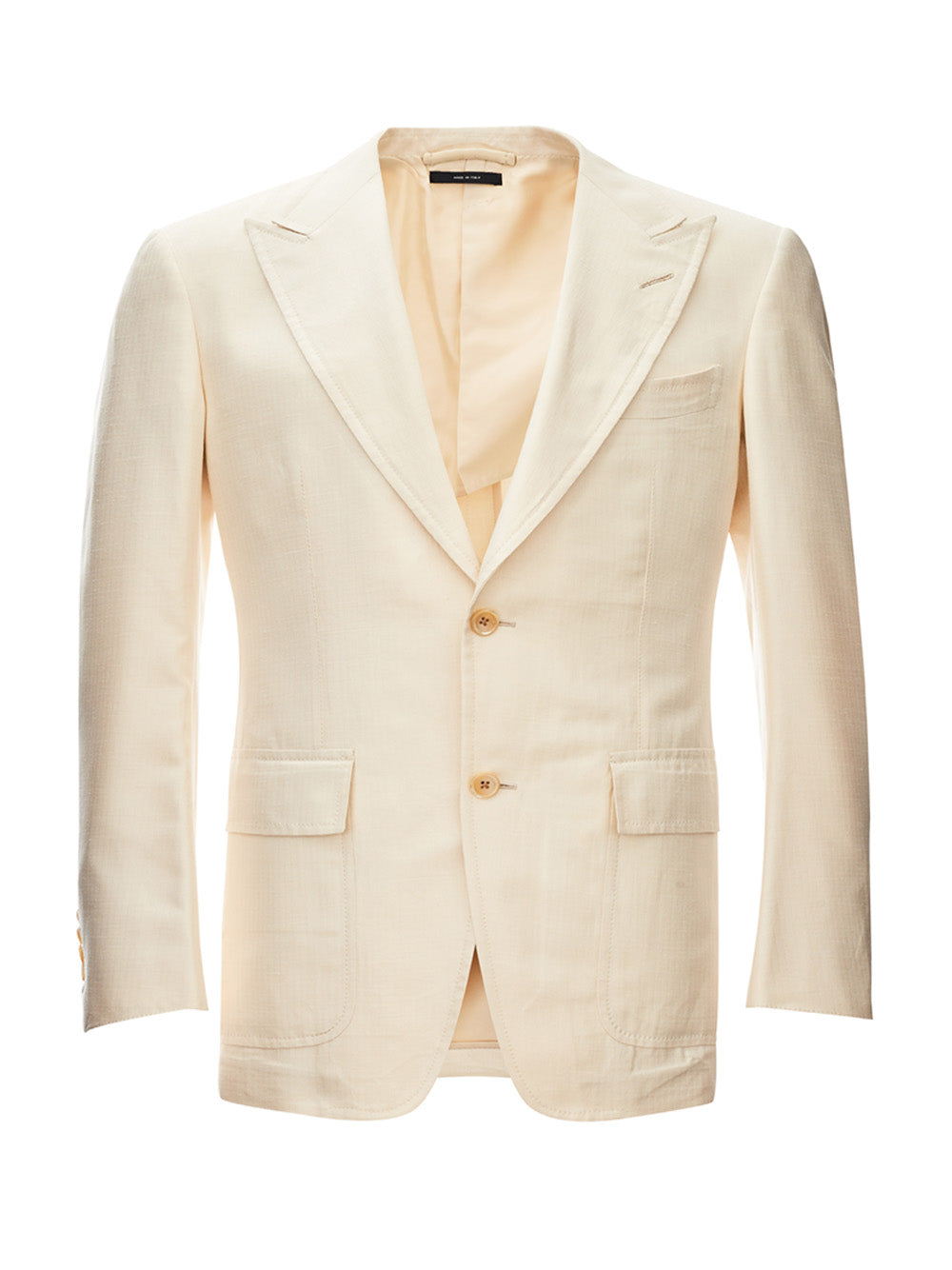 Tom Ford Silk Blend Destructured Beige Jacket