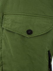 Stone Island Over shirt Hooded Green Cotton Jacket