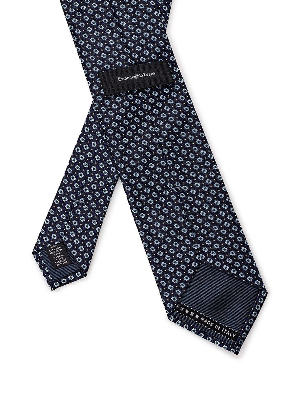 Ermenegildo Zegna Micro Printed Silk Tie