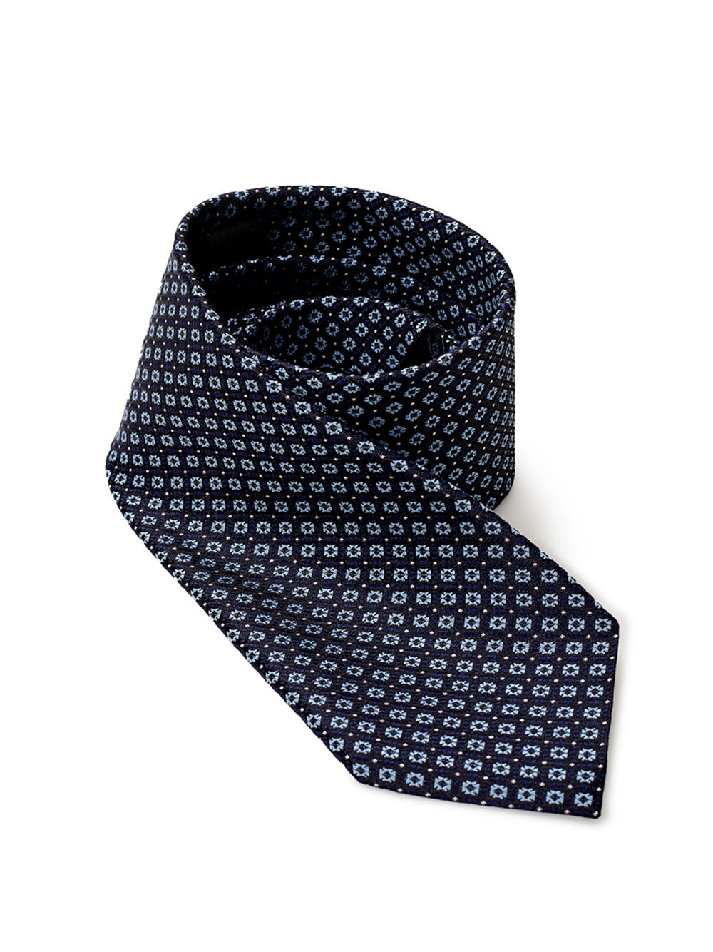 Ermenegildo Zegna Micro Printed Silk Tie