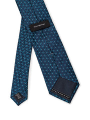 Ermenegildo Zegna Oil Blue Printed Silk Tie