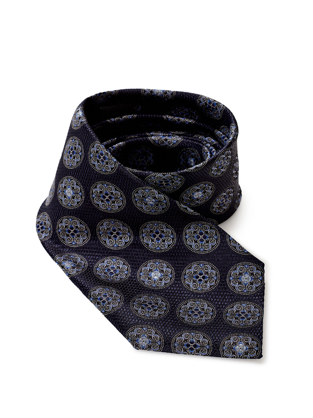 Ermenegildo Zegna Dark Grey Silk Tie