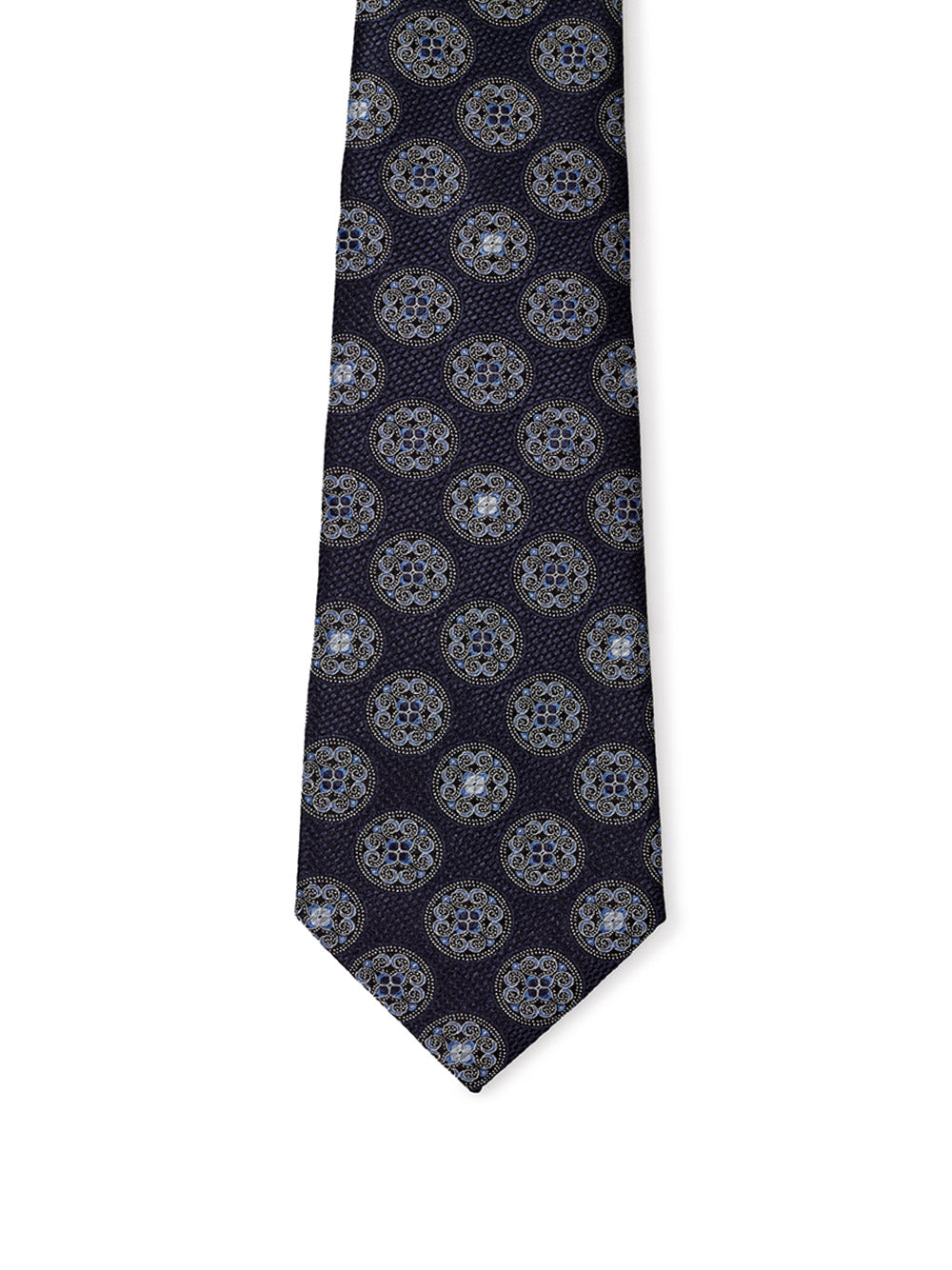 Ermenegildo Zegna Dark Grey Silk Tie