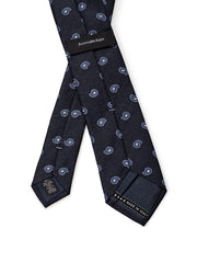 Ermenegildo Zegna Blu Silk Tie with Print