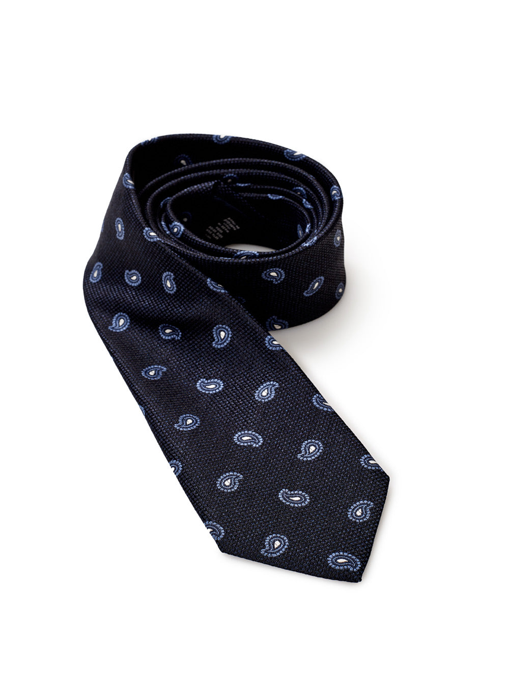 Ermenegildo Zegna Blu Silk Tie with Print