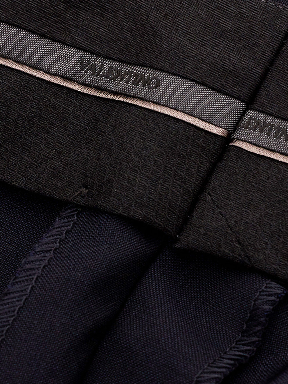 Valentino Tailored Wool Blend Blue Trousers