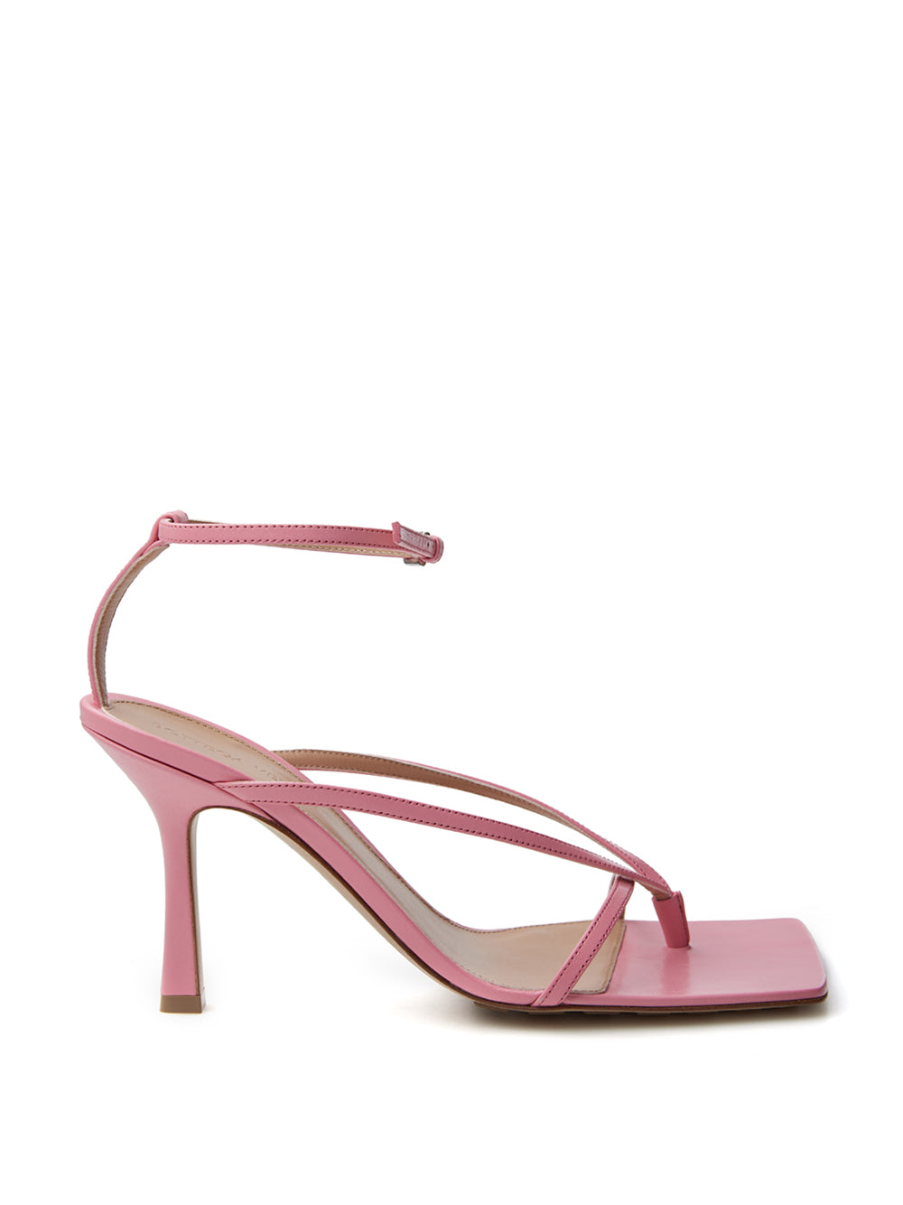 Bottega Veneta Pink Nappa Leather 'Stretch' Sandal