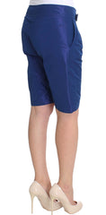 Ermanno Scervino Chic Blue Mid Waist Shorts