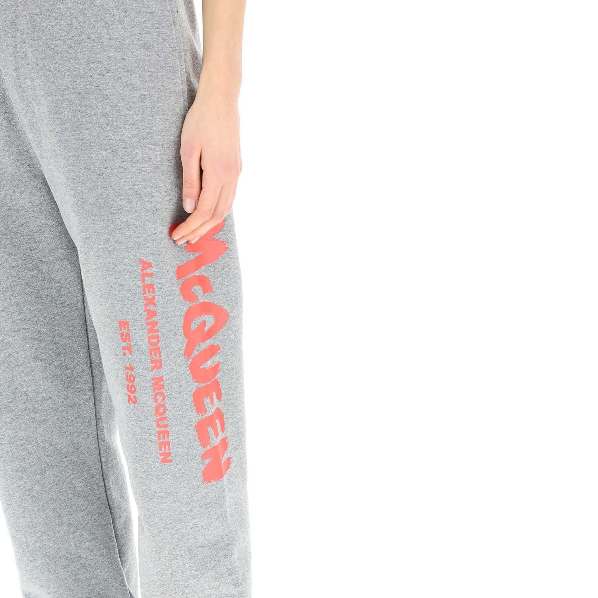 Alexander McQueen Graffiti Logo Sport Trousers