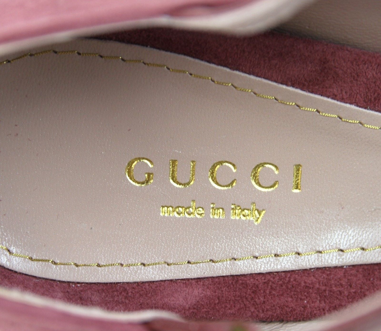 Gucci Women Tibet Red Suede High Heel Pump Shoes