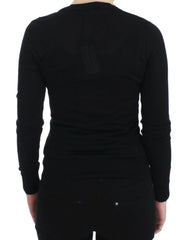 Dolce & Gabbana Black Cashmere Crewneck Sweater Pullover