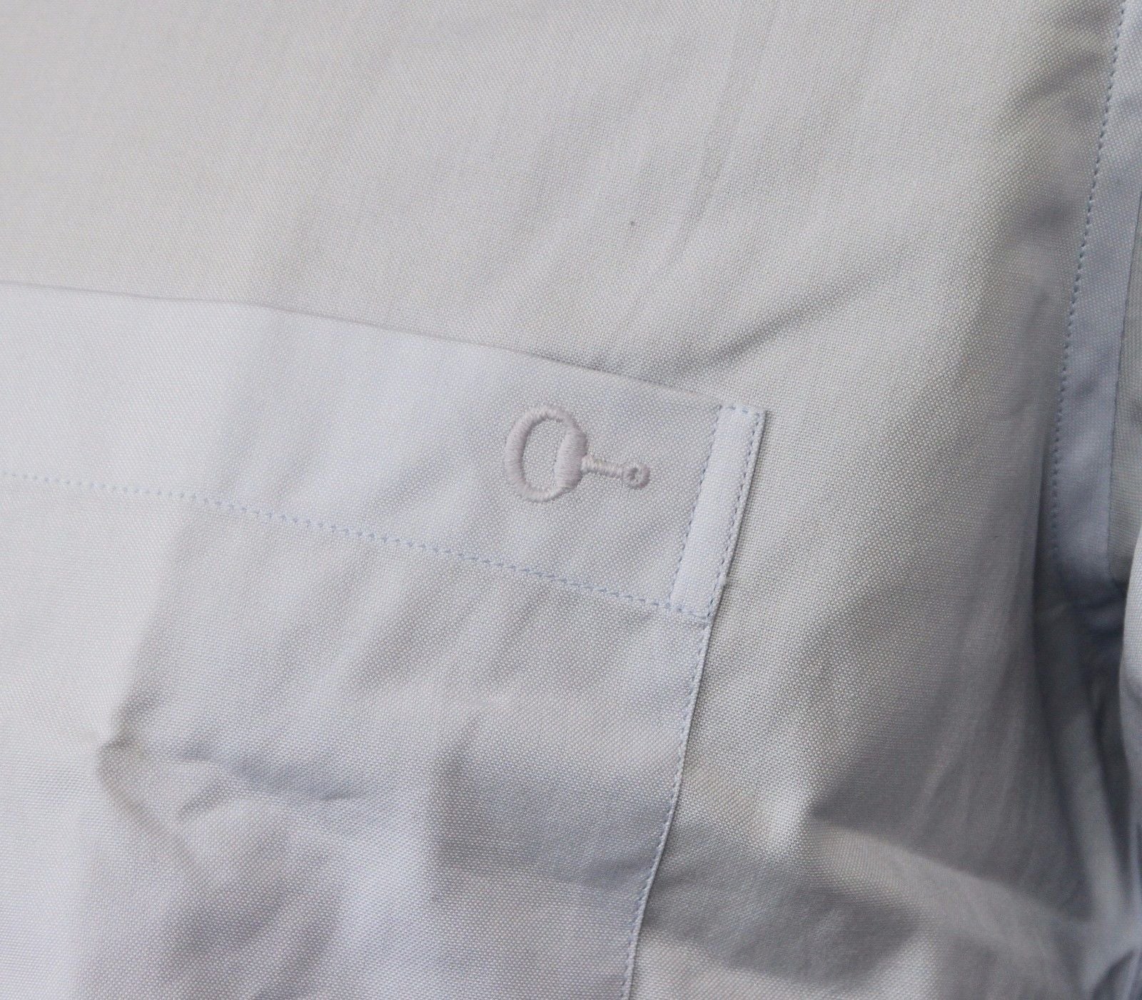 Gucci Gucci Men's Horsebit Classic Light Blue Cotton Button-Down Dress Shirt