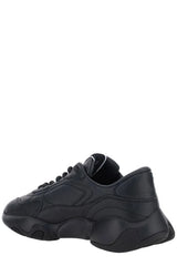 Valentino Black Calf Leather Garavani Sneakers