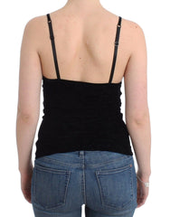 Ermanno Scervino Lingerie Black Bustier Top Camisole Cami Lace