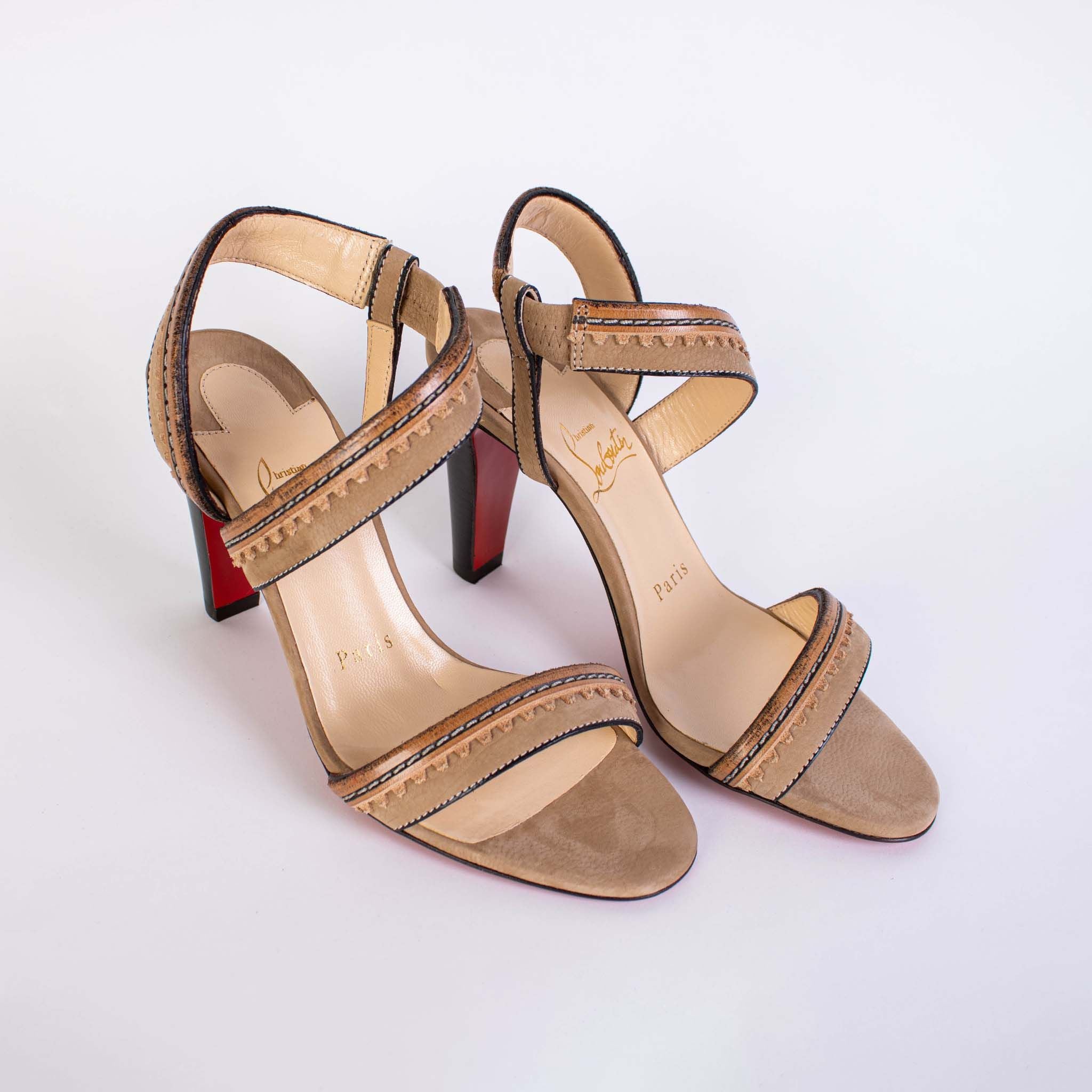 Christian Louboutin Leather Trepi City Sandals