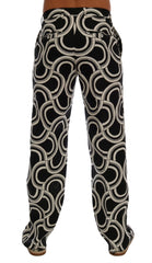 Dolce & Gabbana Sleek Patterned Slim-Fit Trousers