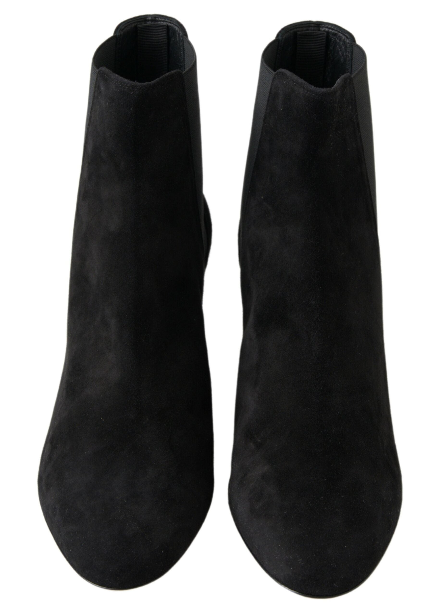 Dolce & Gabbana Elegant Black Stretch Ankle Boots