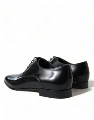 Dolce & Gabbana Elegant Men's Leather Lace-Up Derby Shoes