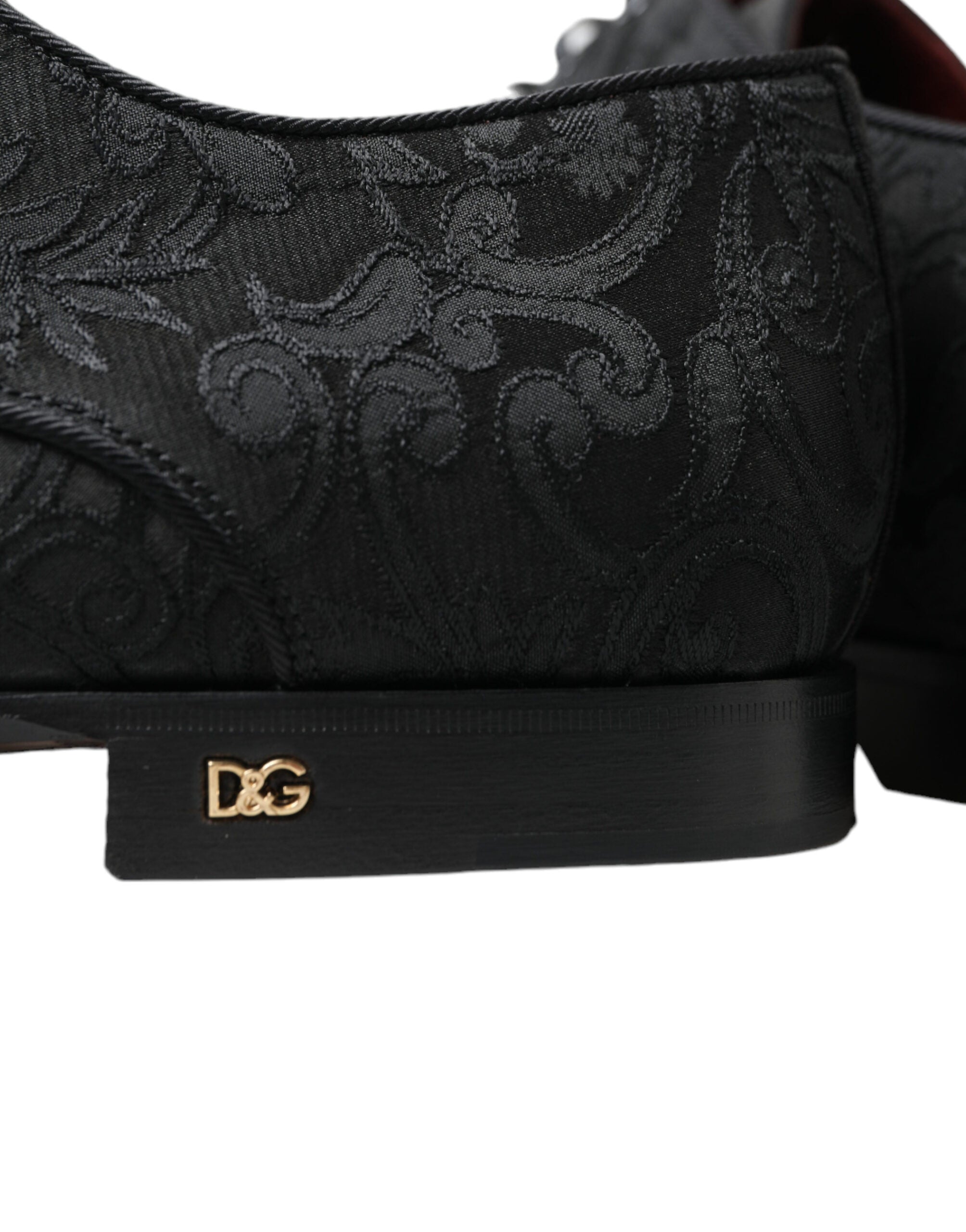Dolce & Gabbana Elegant Jacquard Lace-Up Derby Dress Shoes