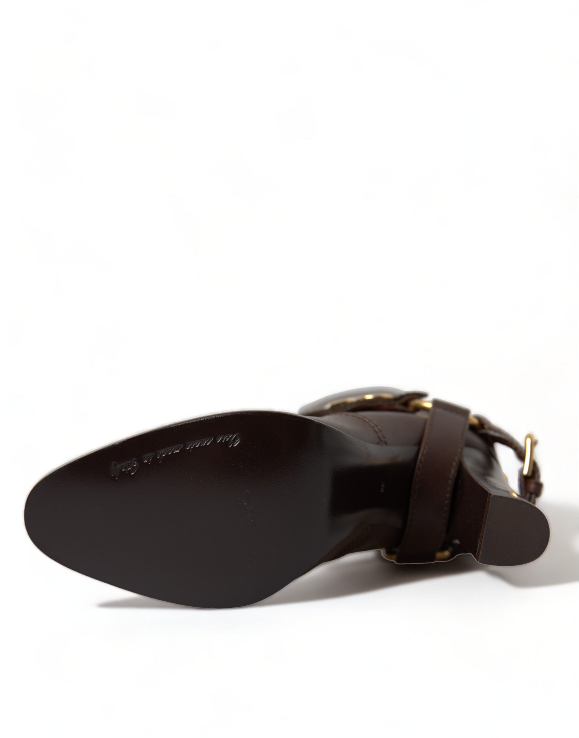 Dolce & Gabbana Elegant Leather High Rider Boots